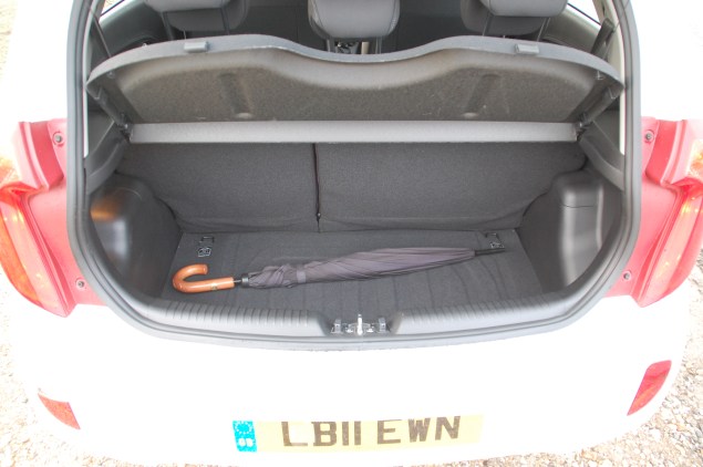 200l of capacity looks like this. Two squashy overnight bags is about it.