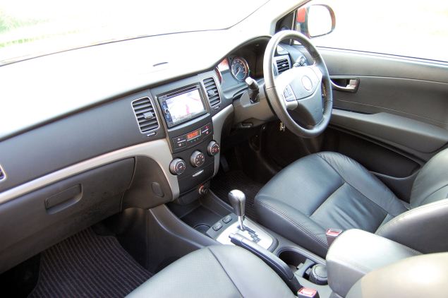 Well equipped in EX trim but the grading of plastics in the Korando cabin feels lower than rivals.