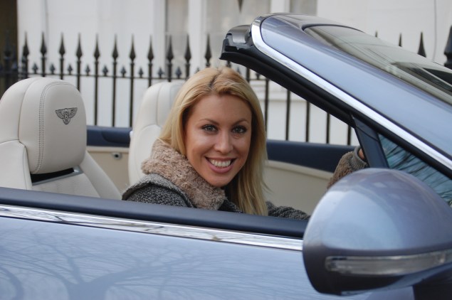 Rachael Downie - television presenter and now Bentley enthusiast