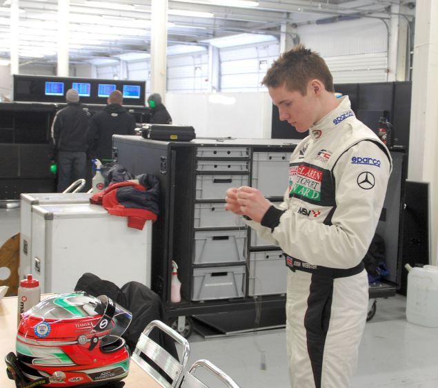 Josh imagines the lap of Silverstone as he prepares for the final run of the day.