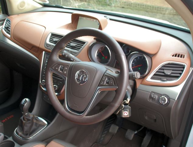Interior of this high specification Mokka SE was very brown