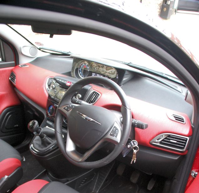 The two tone theme continues inside the Ypsilon's snug cabin