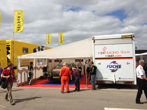 M247 Racing's paddock spot was nice and neat.