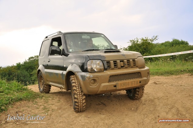 June 2014 Suzuki off road Yorkshire Outdoors Crathorne Swift 4x4 S-Cross Jimny Oliver Hammond Isabel Carter - photo - muddy Jimny