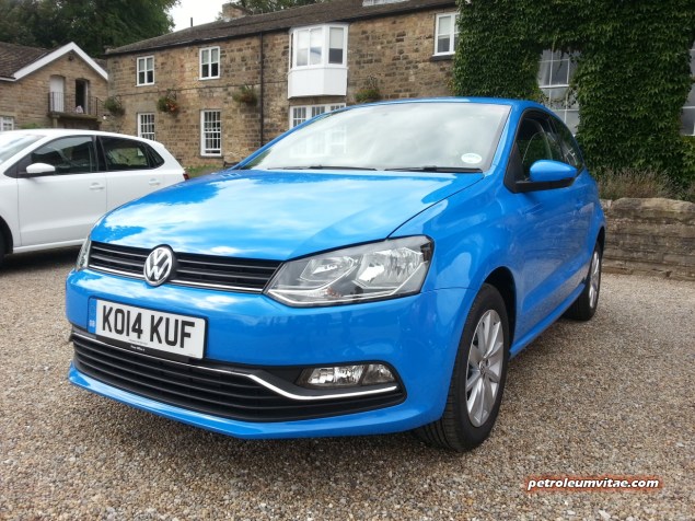 2014 August Volkswagen VW Tour media driving Wood Hall Wetherby first impressions road test drive review - photo - Polo 1.4 TDI 75PS front