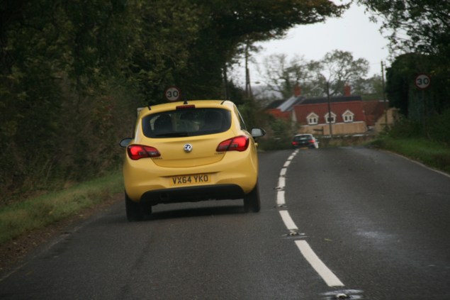 New 2015 Vauxhall Opel Corsa UK launch first drive impressions road test review 1 litre 1.4 ECOTEC handling Fiesta interior quality Polo - photo - yello driving