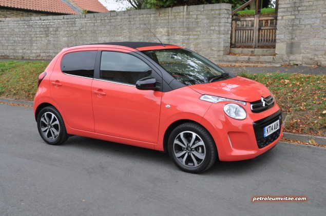 SMMT North 2014 first impressions drive road test review - Citroen C1 PureTech 82 Flair - photo -front 34