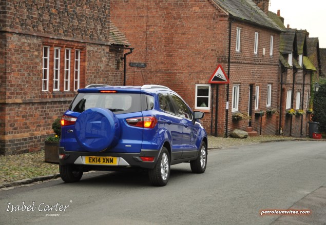 2014 Ford EcoSport 1-litre EcoBoost Titanium UK road test review - photo - rear d