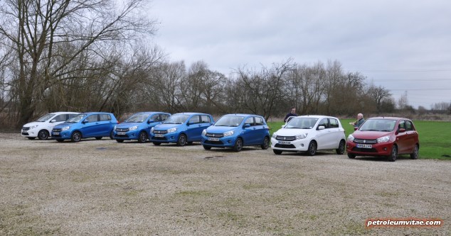 2015 January Suzuki Celerio city car UK launch automotive motoring blogger writer review by Oliver Hammond - photo - lineup