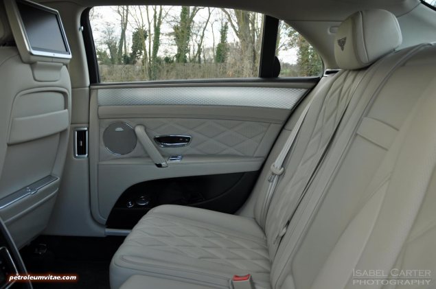 2014-15 Bentley Flying Spur V8 Mulliner road test review report freelance automotive motoring blogger journalist writer Oliver Hammond - photo wallpaper - interior rear