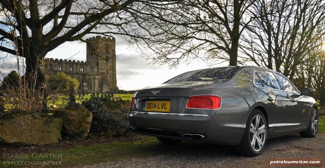 2014-15 Bentley Flying Spur V8 Mulliner road test review report freelance automotive motoring blogger journalist writer Oliver Hammond - photo wallpaper - rear 34