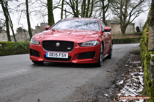 Jaguar XE S road test review - image, front 02