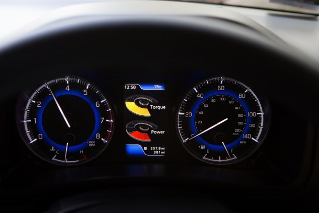 Suzuki Baleno Boosterjet manual SZ5 full road test review Hammond - instruments