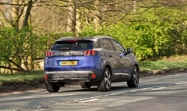 New-Peugeot-3008-crossover-SUV-road-test-review-1.2-petrol-manual-GT-Line-Magnetic-Blue-photo-02