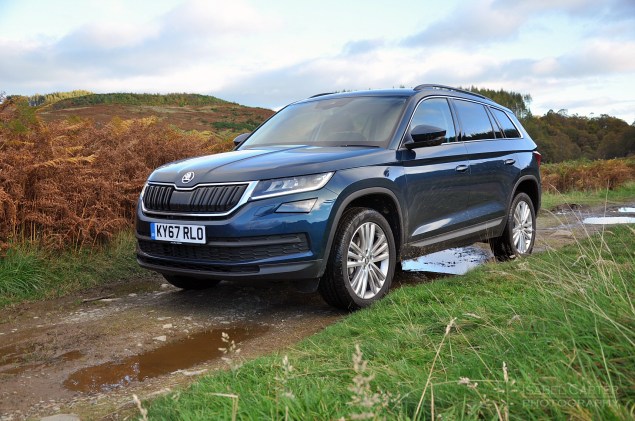 Skoda Kodiaq 4x4 7-seat SUV road test review UK - grass