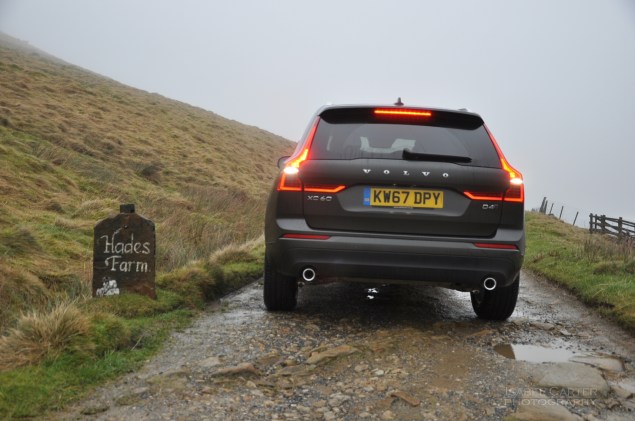 Oliver Hammond motoring blogger car reviews Petroleum Vitae blog - new Volvo XC60 D4 Momentum Pro - rear LED lights Hades farm
