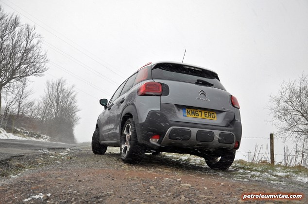 Exterior rear Grip Control off road - Citroen C3 Aircross compact small SUV crossover road test review 1.2 petrol Flair Oliver Hammond blogger writer journalist Petroleum Vitae