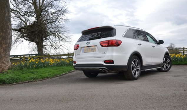 2018 Kia Sorento GT-Line S road test review Oliver Hammond blogger writer rear
