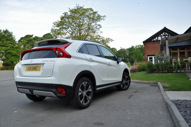 Mitsubishi Eclipse Cross 4 1.5 petrol manual 2WD road test review Oliver Hammond white rear