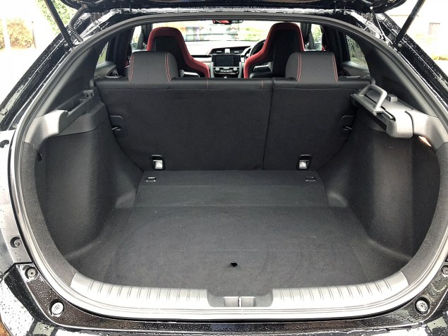 Danielle Bagnall Honda Civic Type R BTCC replica road test review journalist blog - boot litres