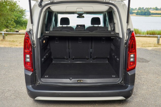 New Citroen Berlingo Multispace 1.5 HDi 100 M Feel diesel MPV road test review - interior boot space