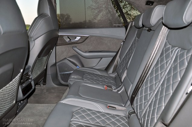Audi Q8 SUV coupe crossover road test review - Oliver Hammond - interior rear seats space